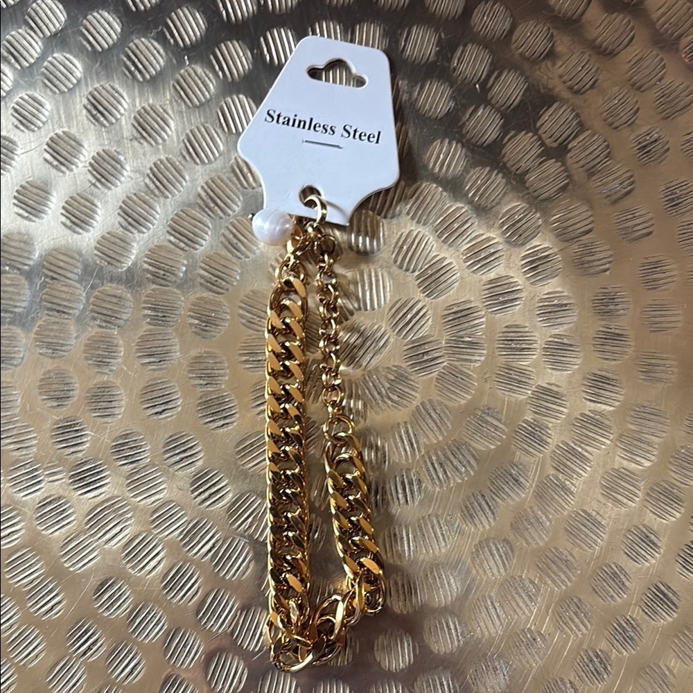 Gold Stainless Steel Chain Bracelet